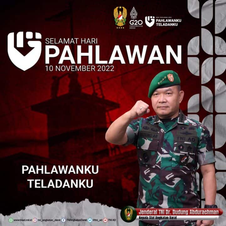 Selamat Hari Pahlawan, 10 November 2022 “Pahlawanku Teladanku”