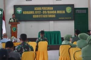 Danrem 011/LW Resmikan Koramil 09/Banda Mulia Sebagai Sinergitas Bersama Wujudkan Kesejahteraan Masyarakat