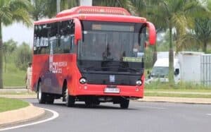 Dislitbangad Gelar Uji Coba Bus Listrik Produksi Dalam Negeri