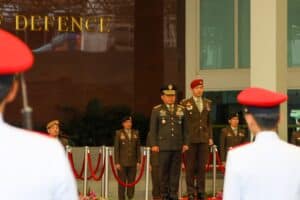 Kasad Kunjungan Kehormatan ke Pejabat Pertahanan dan Militer Singapura