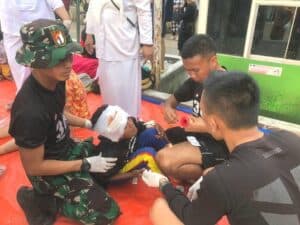 Aksi Cepat Tanggap Bencana Yonif R 300/Bjw di Cianjur