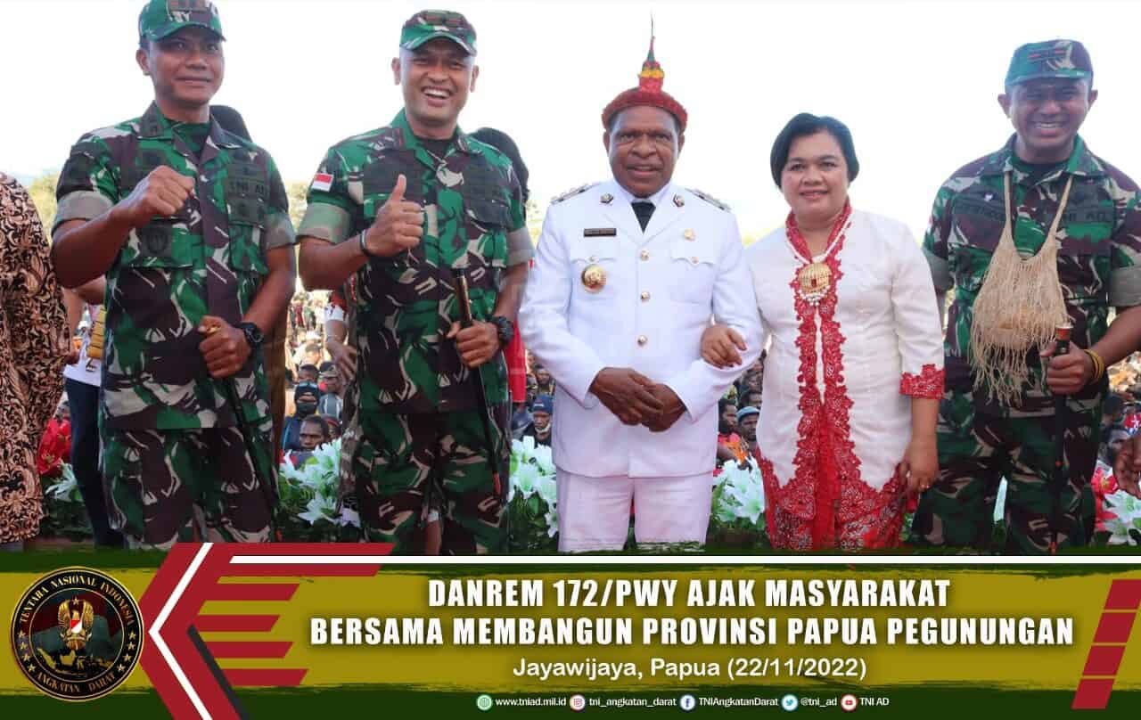 Danrem 172/PWY Ajak Masyarakat Bersama Membangun Provinsi Papua Pegunungan