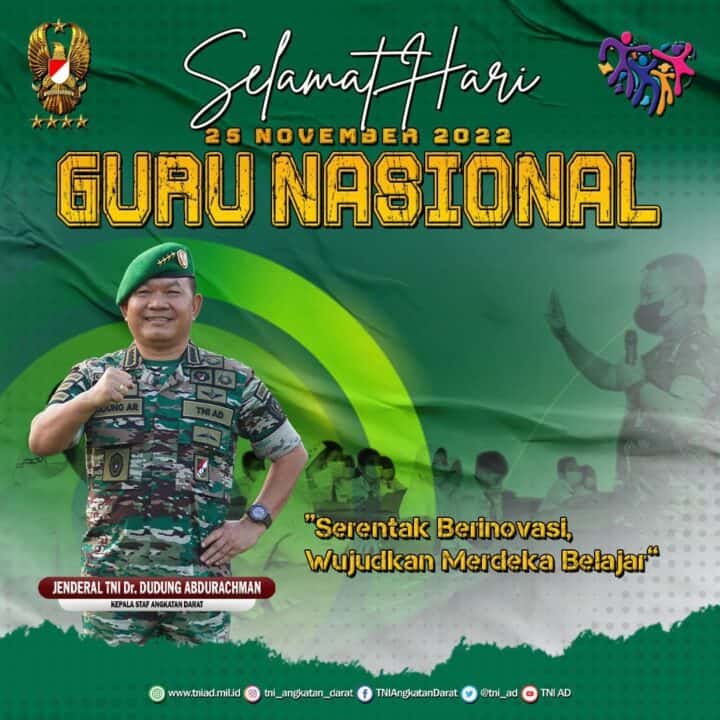 Selamat Hari Guru Nasional, 25 November 2022 “Serentak Berinovasi, Wujudkan Merdeka Belajar”