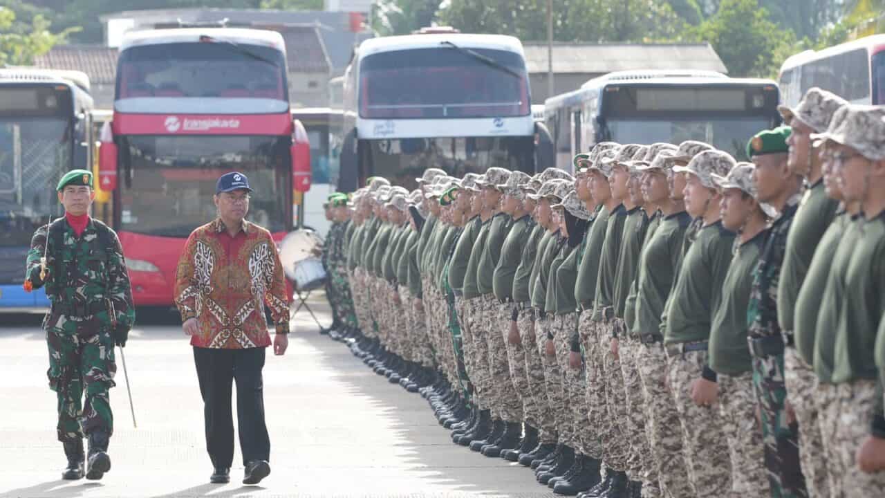 Rindam Jaya Selenggarakan Diklat Kepemimpinan Karyawan PT. Transjakarta