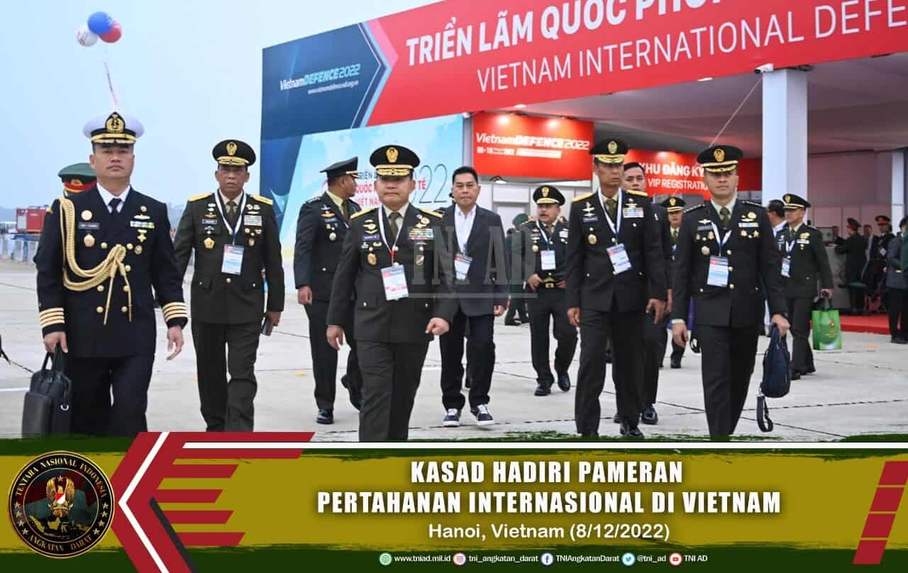 Kasad Hadiri Pameran Pertahanan Internasional di Vietnam