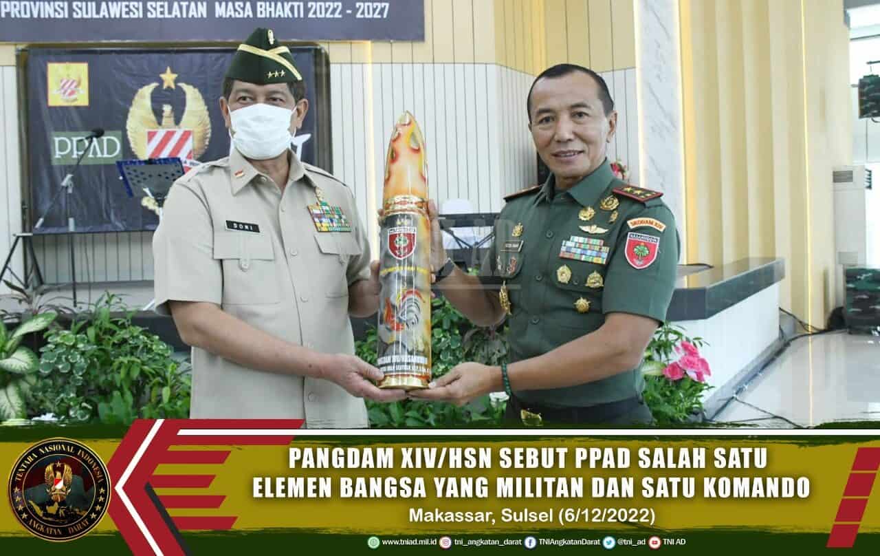 Pangdam XIV/Hsn Sebut PPAD Salah Satu Elemen Bangsa Yang Militan dan Satu Komando