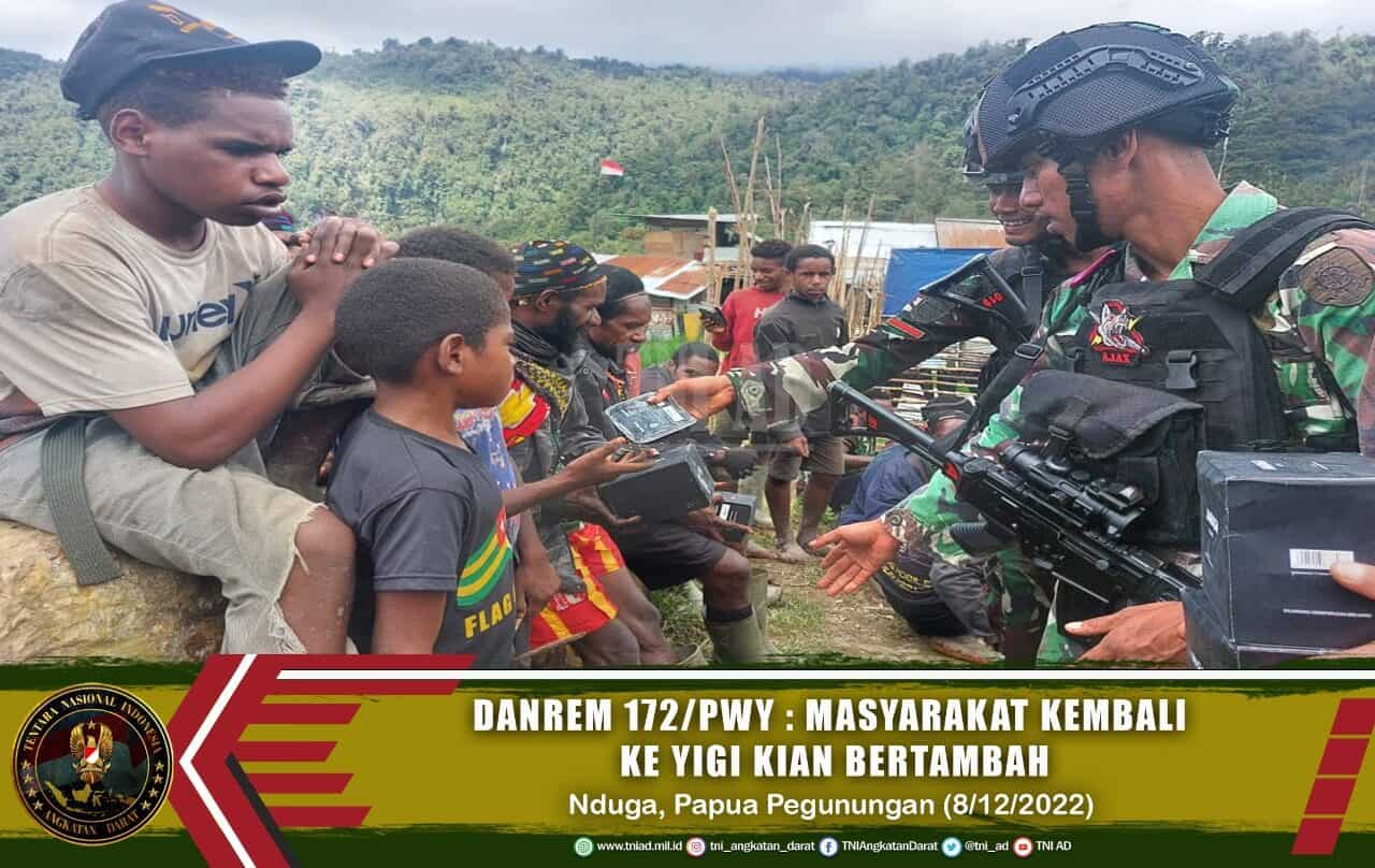 Danrem 172/PWY : Masyarakat Kembali Ke Yigi Kian Bertambah