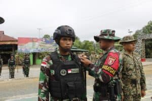 Samakan Persepsi Batas Wilayah RI-MLY, Satgas Yonif 621/Manuntung Gelar Patroli Terkoordinasi TNI-TDM