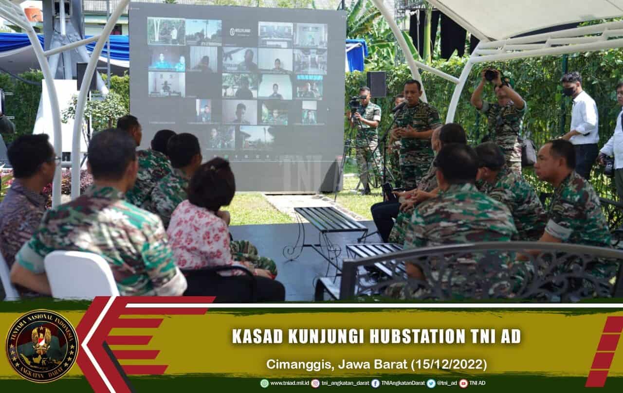 Kunjungi Hubstation TNI AD, Kasad Vicon Dengan Pos Ramil di Papua dan Papua Barat