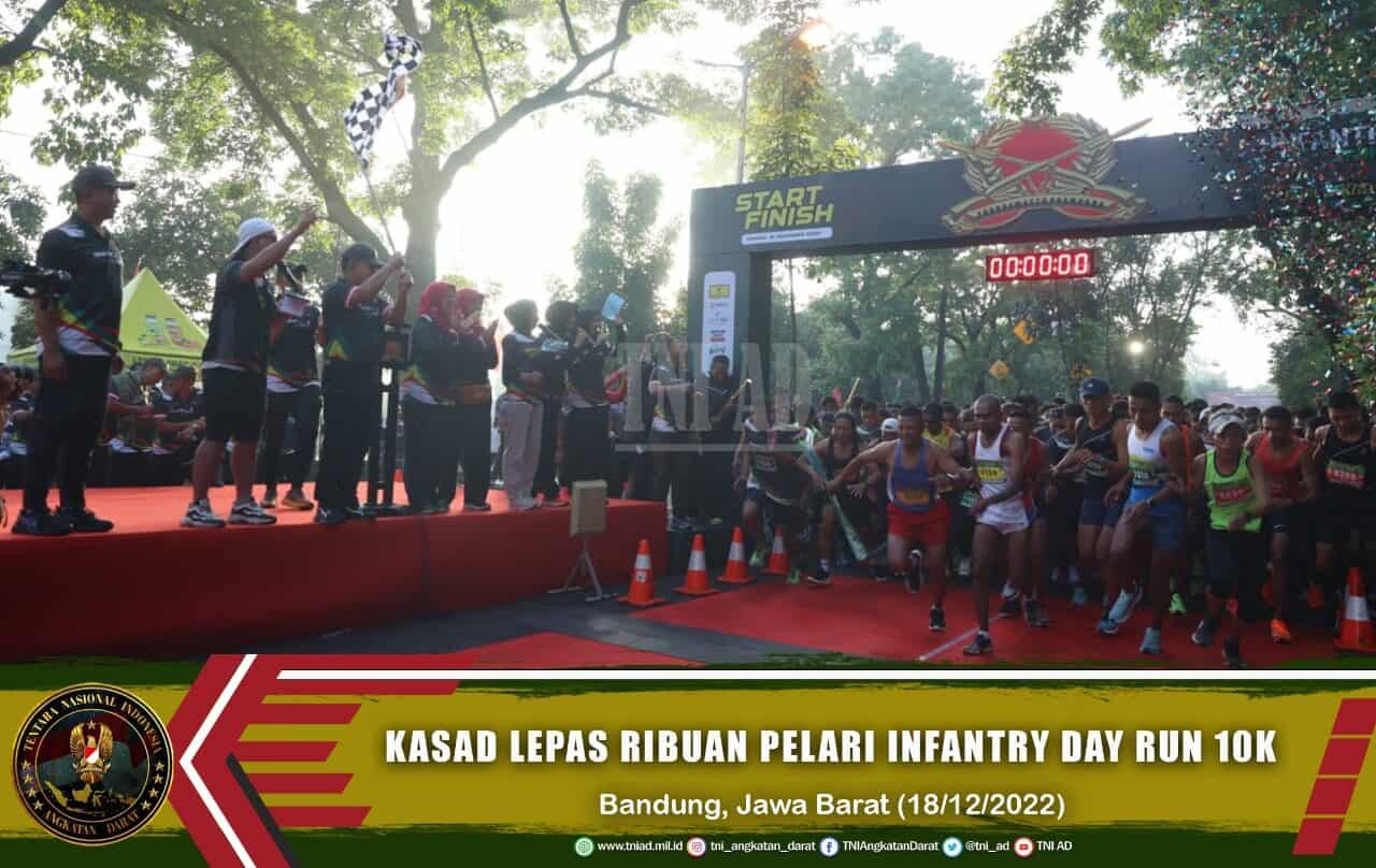 Kasad Lepas Ribuan Pelari Infantry Day Run 10K