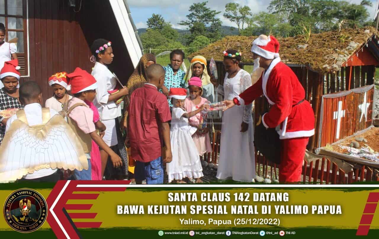 Santa Claus 142 Datang Bawa Kejutan Spesial Natal Di Yalimo Papua