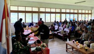 Keharmonisan Satgas Yonif 143/TWEJ Dengan Aparat Distrik Perbatasan Papua