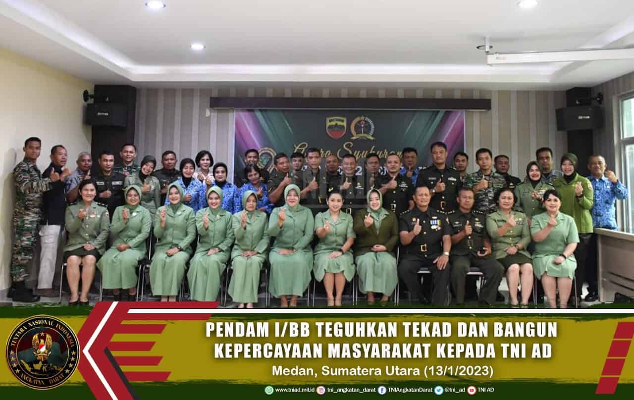 Syukuran HUT Ke-72, Pendam I/BB Teguhkan Tekad untuk Terus Membangun Kepercayaan Masyarakat kepada TNI AD