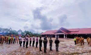 TNI-Polri Dan ASN Kab. Pegubin Gelar Apel Gabungan perkuat Sinergi Cegah Aksi KST