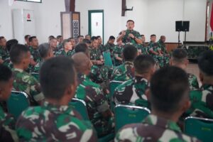 Pangdam Kasuari Lepas Purna Tugas Sat BKO Apter Koramil Persiapan 2022