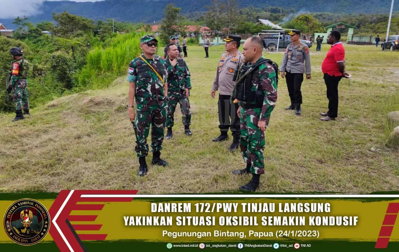 Danrem 172/PWY Tinjau Langsung Yakinkan Situasi Oksibil Semakin Kondusif