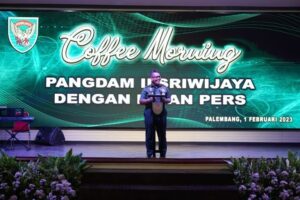 Silaturahmi dengan Insan Pers Pangdam II/Sriwijaya Gelar Coffee Morning