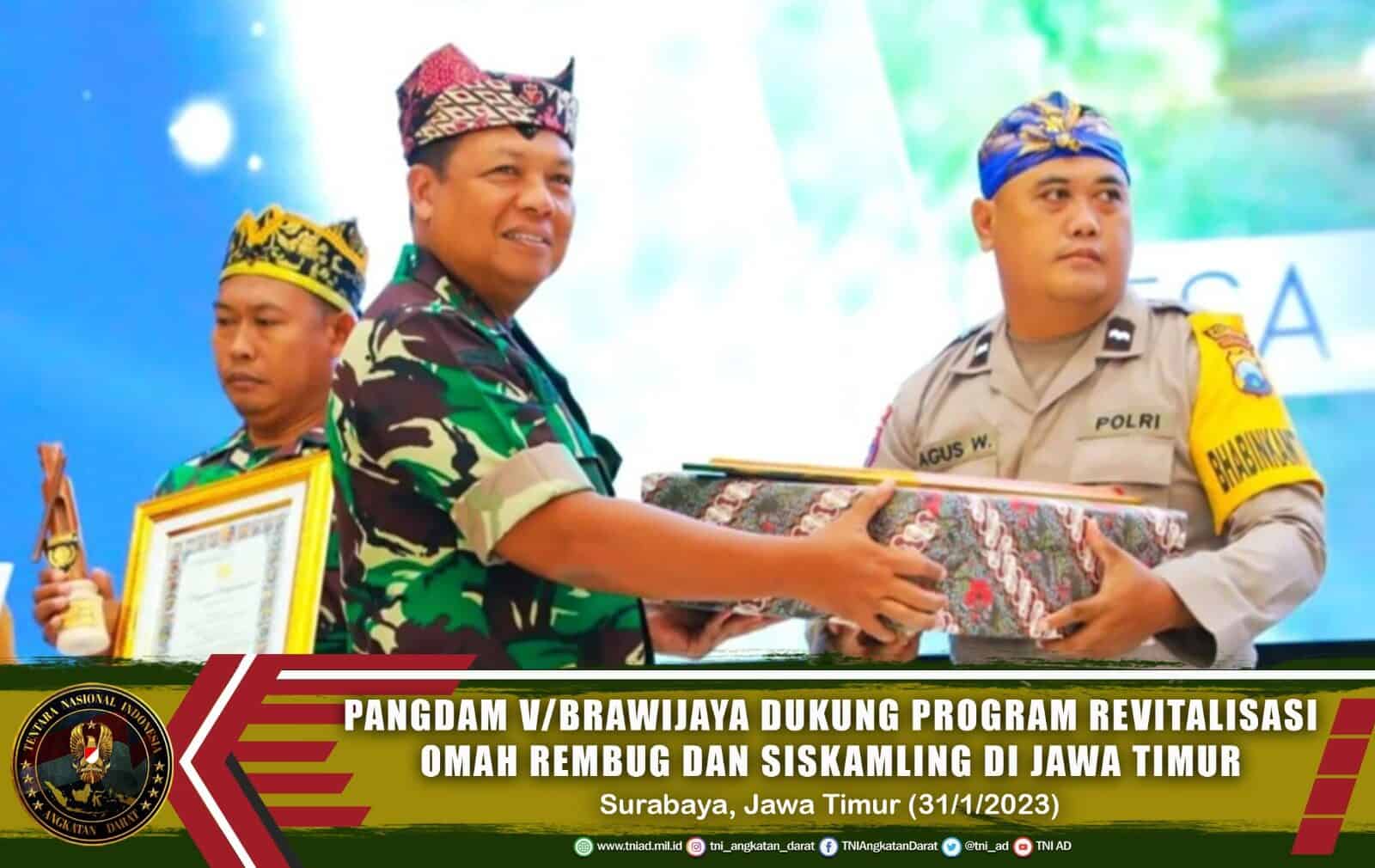 Pangdam V/Brawijaya Dukung Program Revitalisasi Omah Rembug dan Siskamling di Jawa Timur