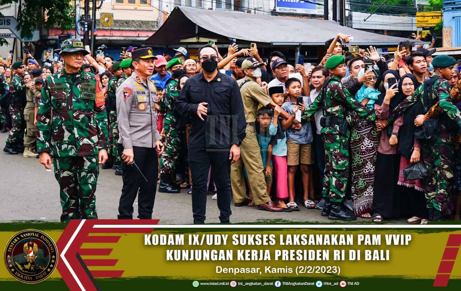 Kodam IX/Udayana Sukses Laksanakan Pam VVIP Kunjungan Kerja Presiden RI di Bali