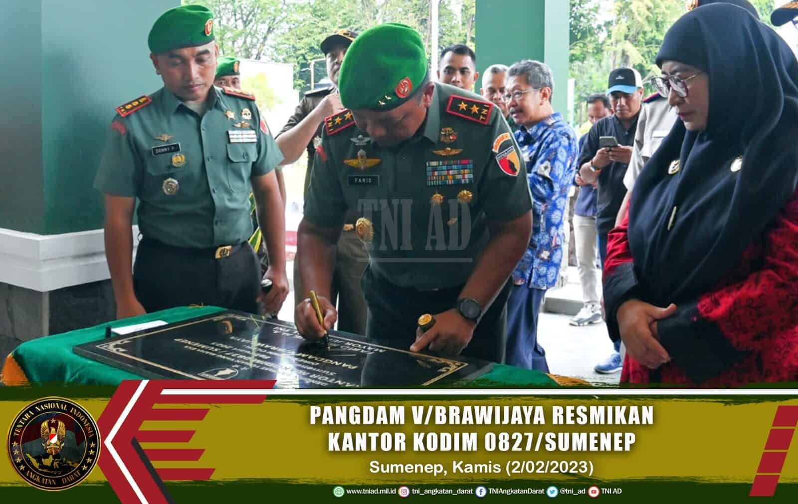 Pangdam V/Brawijaya Resmikan Kantor Kodim 0827/Sumenep