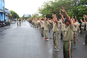 Jalin Silaturahmi Dengan Insan Pers, Kodim 0402 OKI Gelar Olahraga Bersama