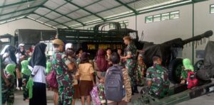 Yonarmed 15/105 Cailendra Adakan Wisata Edukasi Militer kepada Murid-Murid TK