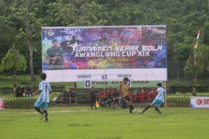 Danyonif 611/Awang Long Resmi Buka Turnamen Sepakbola Awang Long Cup XIX TA. 2023