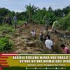 Babinsa Bersama Warga Masyarakat Bambel Gotong Royong Normalisasi Irigasi