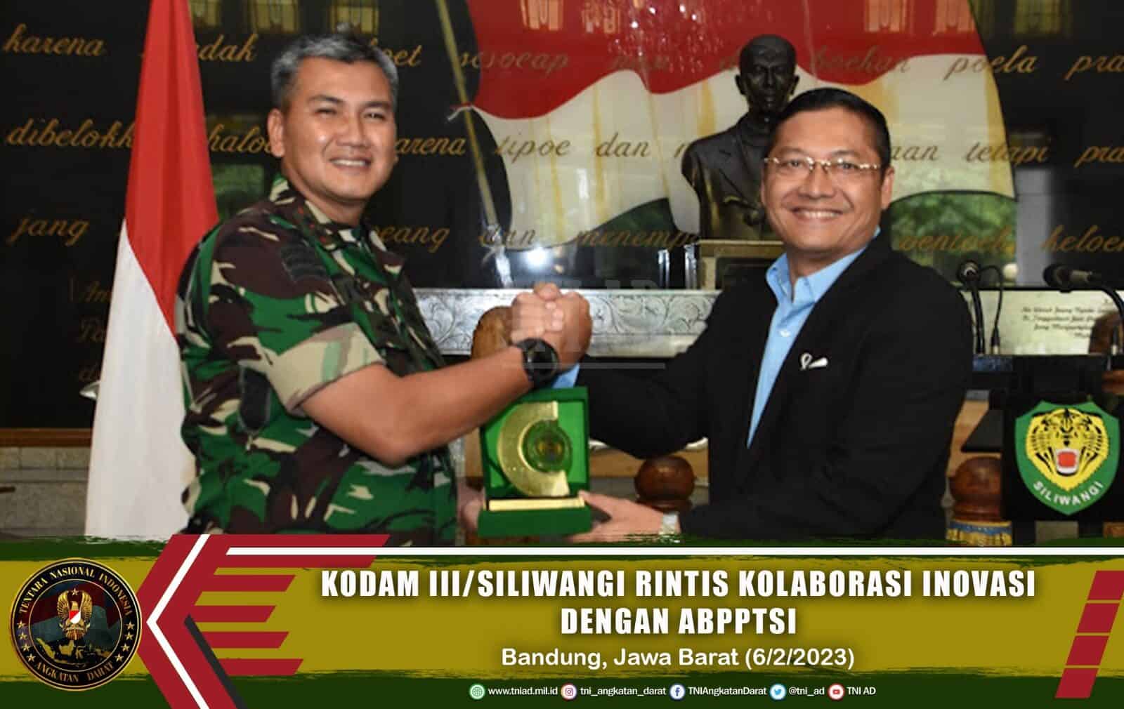 Kodam III/Siliwangi Rintis Kolaborasi Inovasi dengan ABPPTSI