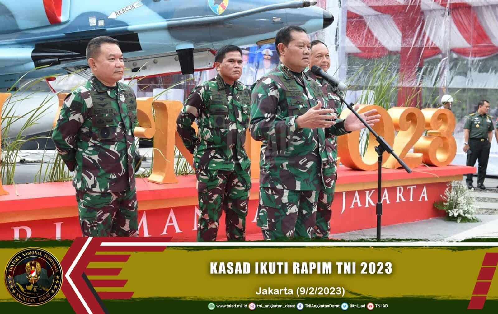 Kasad Ikuti Rapim TNI 2023