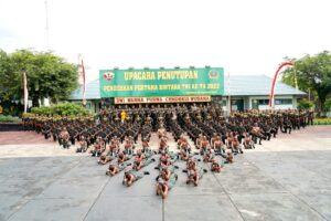 Pendidikan Pertama Bintara TNI AD TA. 2022 Ditutup, 161 Pemuda Jadi Bintara Muda