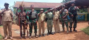 Kunjungan Kerja Dansatgas Yonif 725/Woroagi Disambut Hangat Tokoh Masyarakat Kombut Papua