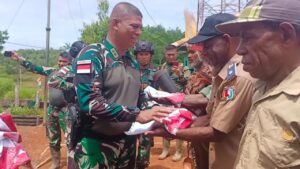 Kunjungan Kerja Dansatgas Yonif 725/Woroagi Disambut Hangat Tokoh Masyarakat Kombut Papua