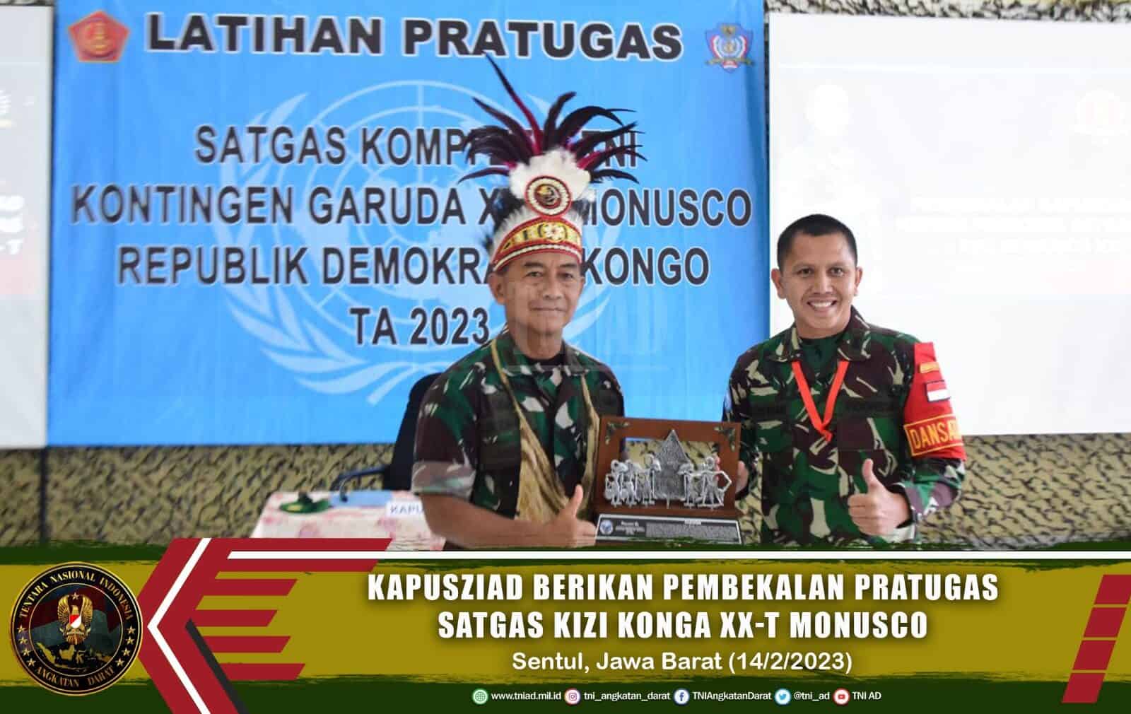 Kapusziad Beri Pembekalan Personel Satgas Kizi TNI Konga XX-T Monusco