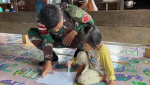 Satgas Yonarmed 5/105 PG Berikan Psikoterapi Anak Penderita Epilepsi