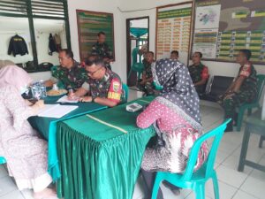 Perhatikan Kesehatan Anggota, Jajaran Kodim 0402/OKI Lakukan Cek Kesehatan Massal
