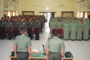 Kadisbintalad Berikan Pembekalan Bintal ke Jajaran Korem 032/Wbr