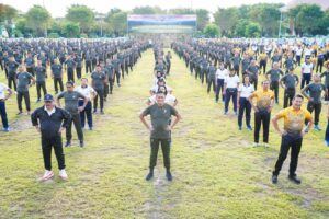 Eratkan Sinergitas, Kodam IX/Udayana Gelar Senam SKJ 88 Bersama Polda dan Forkopimda Bali