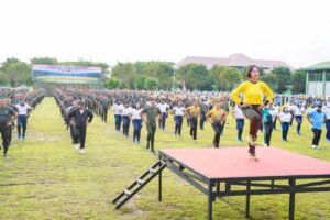 Eratkan Sinergitas, Kodam IX/Udayana Gelar Senam SKJ 88 Bersama Polda dan Forkopimda Bali