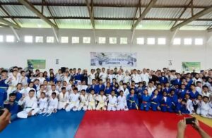 Kasrem 043/Gatam Dampingi Ketum PB PJSI Resmikan Padepokan Judo Bersama, Gasuku dan Kejuaraan Judo Junior SD-SMP Terbuka