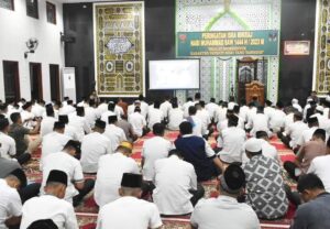 Danrem 043/Gatam, Kapolda dan Masyarakat Lampung Ikuti Istighatsah Kubra