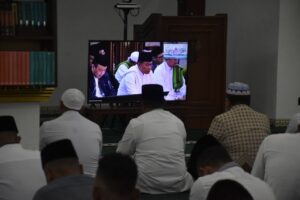 Prajurit Kodam Kasuari Ikuti Istighosah Kubro Peringati Isra’ Mi’raj 1444 H