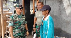 Wujud Kepedulian Kepada Rakyat, Dandim 1619/Tabanan Tinjau Langsung Pengerjaan RTLH