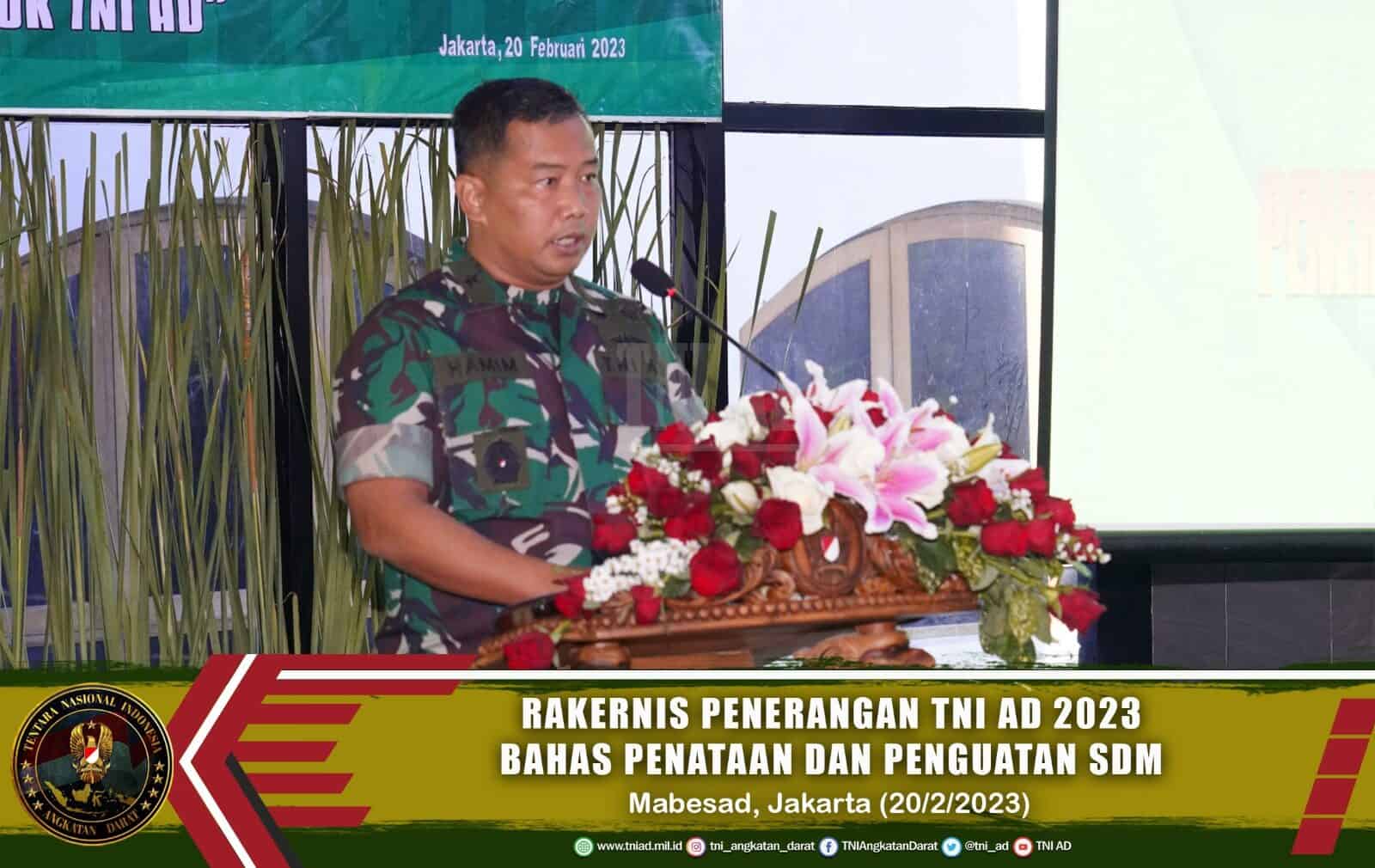 Rakernis Penerangan TNI AD 2023 Bahas Penataan dan Penguatan SDM