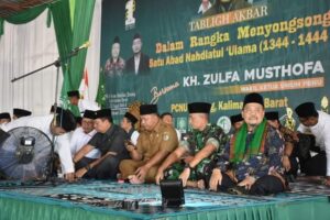 Dandim Sintang Hadiri Tabligh Akbar Satu Abad Nahdlatul Ulama PCNU Sintang
