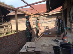 Dandim 0117/Aceh Tamiang Tinjau Progres Pembangunan Rumah Tidak Layak Huni