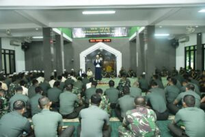 Siswa Dikmata TNI AD Rindam Jaya Berperan Aktif Dalam Peringatan Isra Mir’aj Nabi Muhammad SAW 1444 H/2023