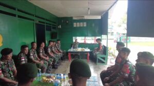 Satgas Yonarmed 1 Kostrad Terima Kunjungan Tim Wasops Mabesad