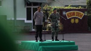 Perkuat Sinergi TNI-Polri, Kodim 0104/Atim dan Polres Langsa Apel Bersama