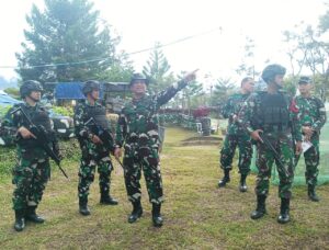 Berikan Arahan dan Penekanan, Asops Kasad Pimpin Tim Dalwasops Mabesad Kunjungi Pos Napua Satgas Yonif Raider 321/GT di Jayawijaya Papua
